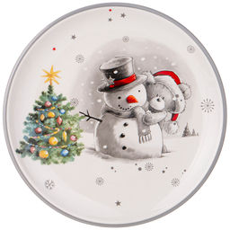 ТАРЕЛКА ЗАКУСОЧНАЯ AGNESS С НОВЫМ ГОДОМ! 21 СМ