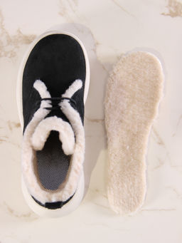 Ботинки EDART 308.927bе.Черный замша+бежевый/байка - Ed'art фото 2