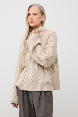 ЕВ 30262/ш/св.бежевый меланж джемпер жен