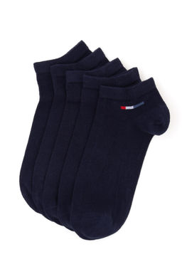 Мужской темно -синий синий 5 -точечный носки неожиданный скидка в корзине