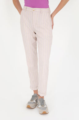 Женские сиреневые брюки из парусины - U.s. polo assn фото 9