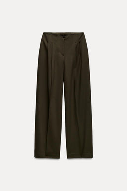 WIDE-LEG TROUSERS WITH DARTS - Zara фото 6