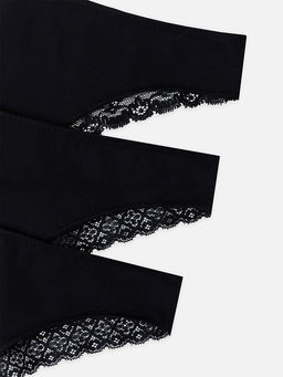 Трусы женские бразилиана набор (3 шт.) в черном цвете - Mark formelle фото 9