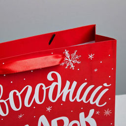 Цена за 2 шт. Пакет подарочный «Новогодний подарок», ML 23×27×11.5 см