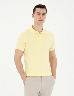 Sar_ Slim Fit D__meli Polo Yaka Triko Ti__rt - Pierre cardin фото 3