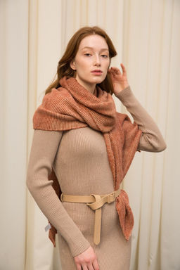 Палантин из шерсти и акрила - Модные истории фото 5