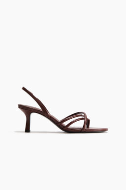 Sandalias de piel con tac?n