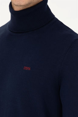 U. S. Polo Assn Мужской темно-синий базовый свитер - U.s. polo assn фото 7