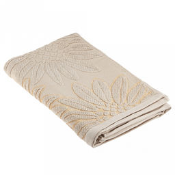 Полотенце махровое "Подсолнух" 70х140см, хлопок 100%, бежевый (Китай)