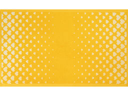 Полотенце махровое 6с104.411ж1 Градиент сердца(т.желтый4) 67х40см