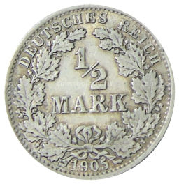1/2 марки 1905 года A Германия