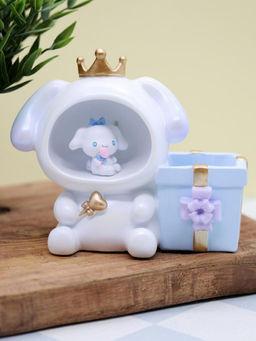 Ночник - подставка для канцелярских принадлежностей Bunny princess, blue (17 см), пластик