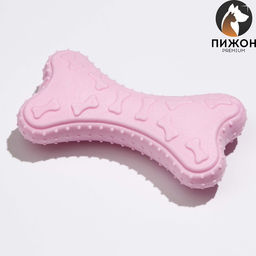 Игрушка плавающая Косточки Пижон Premium, вспененный TPR, 10,5 х 5,5 х 2 см, розовая