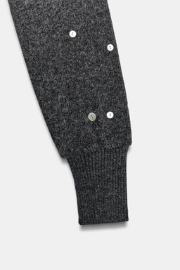 TOP CROP SOFT BOTONES / Gris antracita - Zara фото 5