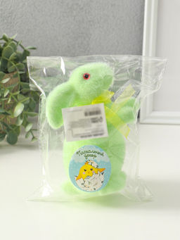 Фигурка пасхальная Мятный заяц с пасхальным яйцом, 6?11?15.5 см