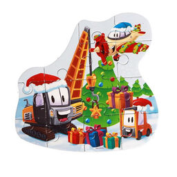 Пазл Новогодние машинки - Лесная мастерская фото 3