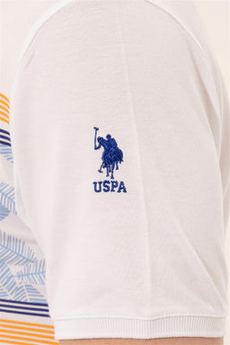U. S. Polo Assn Мужская белая футболка с воротником-поло - U.s. polo assn фото 14