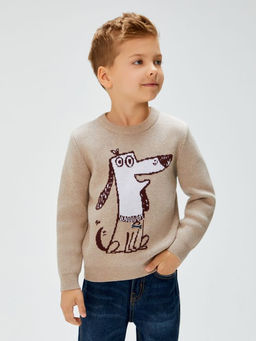 ACOOLA / Джемпер детский для мальчиков Sam бежевый