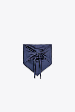 SATIN HALTER TOP - Zara фото 24