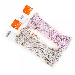 Шнур бытовой плетенный 20м д5мм, ПВХ, цвета микс, в п/эт пакете (Китай)