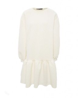 Стеганое белое платье - Incity фото 2