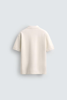 TEXTURED REGULAR FIT POLO SHIRT - Zara фото 8