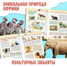 Цена за 3 шт. Энциклопедия детская «Африка», 16 стр., 5+