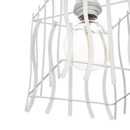 Светильник подвесной BayerLux «Оскол», ледяной белый, 1×40 Вт E27
