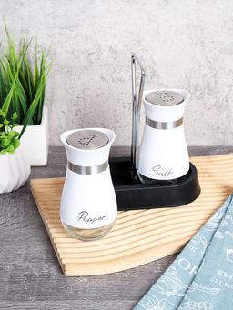 Набор для специй 2 предмета на подставке / GD-10 /уп 30/ белый/ белая коробка - ГалеонТрейд фото 4