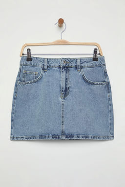 Trendyolmilla Mavi Mini Denim Etek TWOSS25ET00169