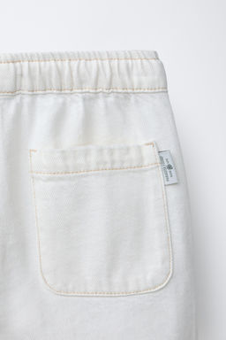 BERMUDA DENIM LOOSE / Crudo - Zara фото 4