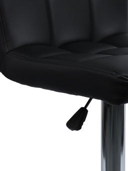 Комплект барных стульев «Клик Мебель», с подъёмным механизмом, искусственная кожа, цвет чёрный, 2 шт.