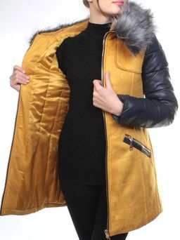 5157 YELLOW Парка женская зимняя (150 гр синтепон, искусственный мех) - Fashion фото 10