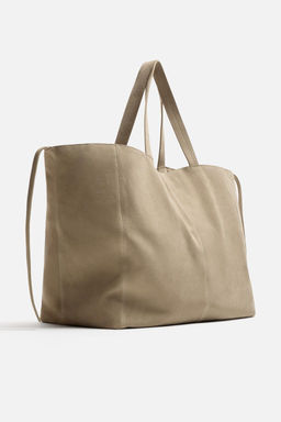 LEATHER SHOPPER BAG - Zara фото 2