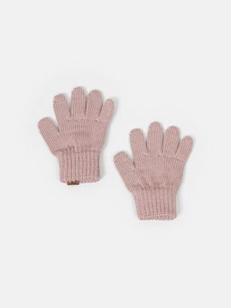 Перчатки вязаные "Пудра"