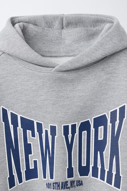 SUDADERA TEXTO BRILLO / Gris vigor? - Zara фото 3