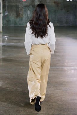 100% LEATHER BALLOON TROUSERS ZW COLLECTION