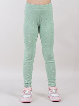 CRB wear / CWKG 70517-37 Брюки модель легинсы для девочки,зеленый  фото 3