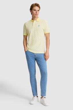 Erkek A__k Sar_ Regular Fit Polo Yaka Ti__rt