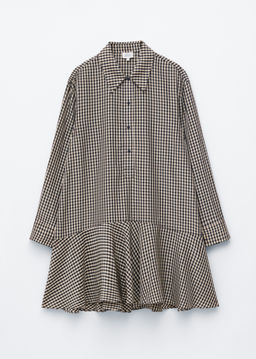 Vestido camisero de talle bajo