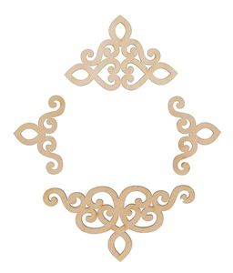 Заготовка для декорирования Mr. Carving ВД-895 Набор вензелей фанера 0.3 см №2 (4-8 см)