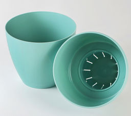 Горшок для цветов ДЕКО ТВИН 2,5л, цвет Нефрит (ДЕК 2,5 НЕФ) - Крассула фото 3