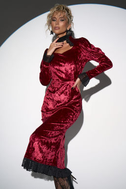 Платье Кэстл (бордовый)