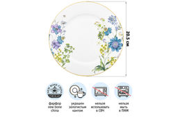 Набор тарелок для закуски 2 пр. 20,5*20,5*1,5 см Juliette NEW BONE CHINA - Elan gallery фото 11