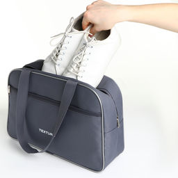 Сумка спортивная, TEXTURA, маленький размер, цвет серый