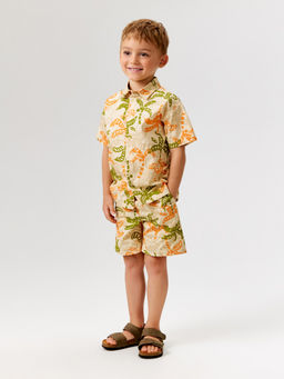 ACOOLA / Шорты детские для мальчиков Bario sho бежевый принт