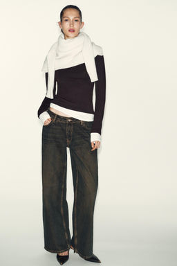 MOCK LAYER CONTRAST T-SHIRT - Zara фото 9