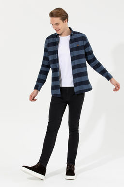 Erkek Oduncu Lacivert G_mlek