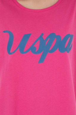 Женская футболка цвета фуксии с круглым вырезом Неожиданная скидка в корзине - U.s. polo assn фото 7