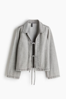 Chaqueta denim con lazadas - H&m фото 3